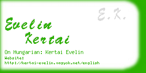 evelin kertai business card